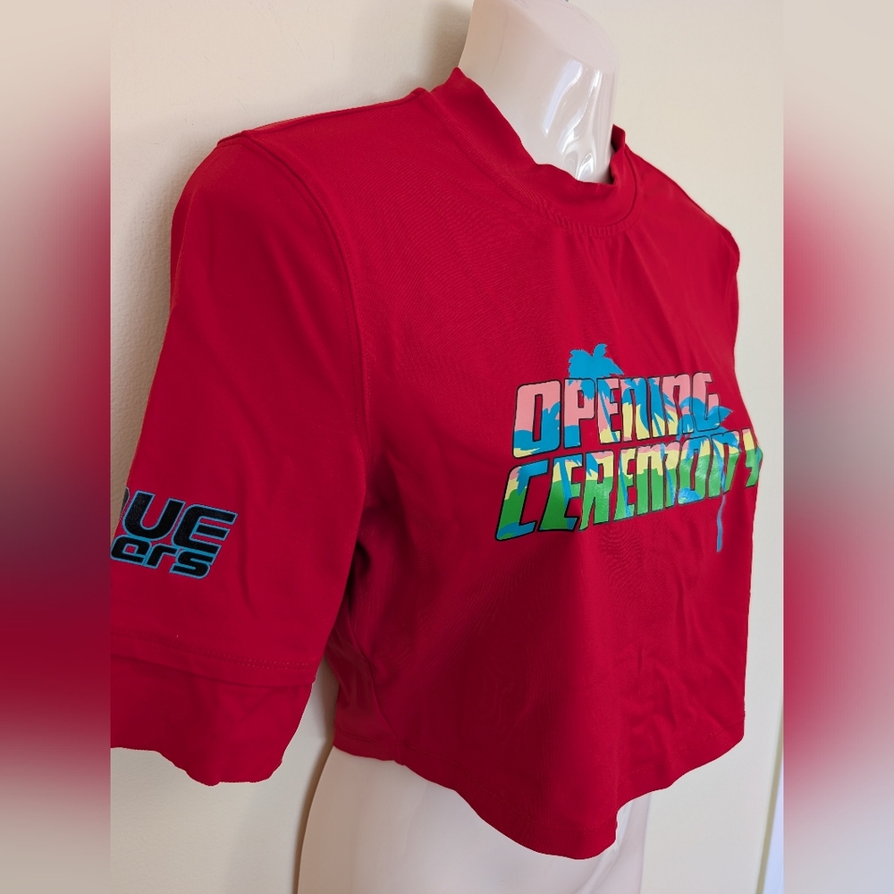 Opening Ceremony Rash Guard Medium Red - Picture 3 of 13